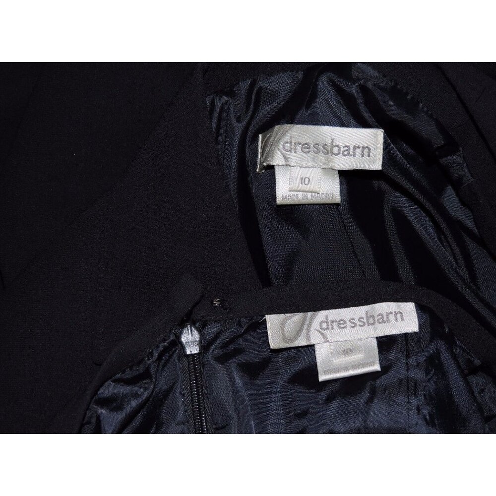 Dressbarn Skirt Suit Set Career Blazer Jacket Navy Blue Knee Length Lined 10 EUC - Picture 11 of 11